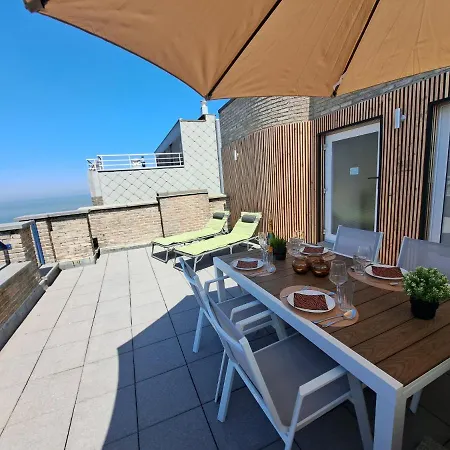 Duplex Met Zonnig Terras Aan Haven En Zee Apartment